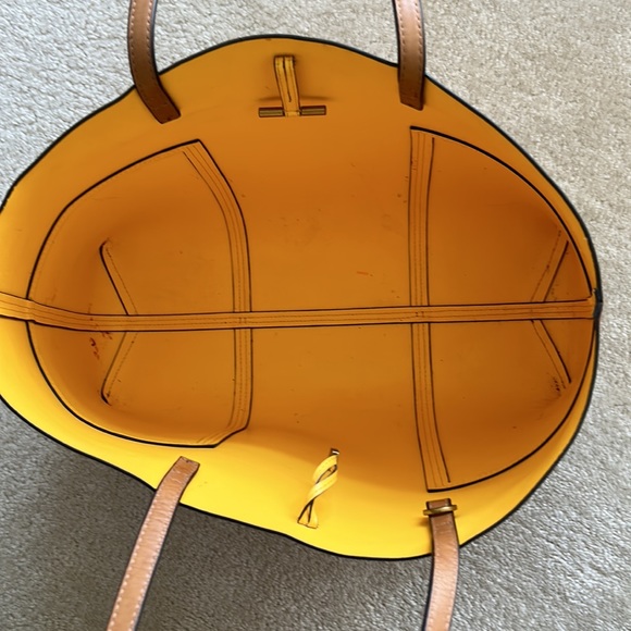 Tory Burch Multi color Watercolor Leather Tote - Picture 4 of 9